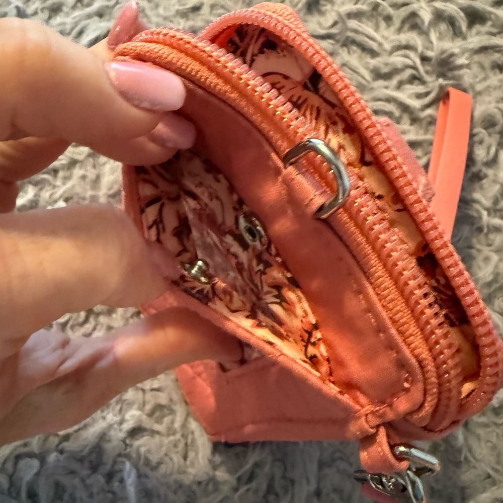 Vera Bradley Quilted Coral Wristlet Wallet - Picture 5 of 6